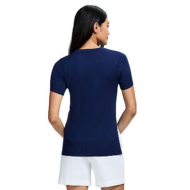 Women's IZOD Skylar Short Sleeve Sweater