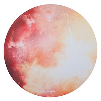 Mouse Pad Round Galaxy Series Non-slip For Gaming Office Gift Idea Yellow Mars