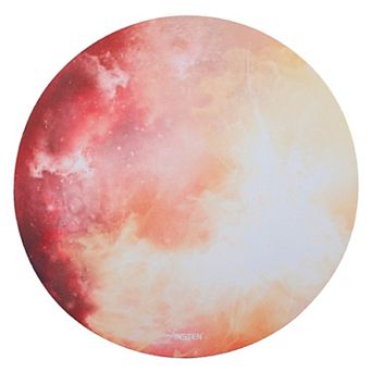 Mouse Pad Round Galaxy Series Non-slip For Gaming Office Gift Idea Yellow Mars