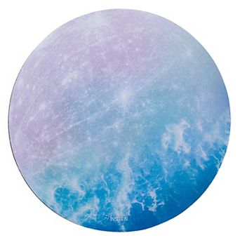 Mouse Pad Round Galaxy Series Non-slip For Gaming Office Gift Idea Blue Mercury