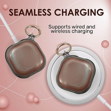 Protective Soft Tpu Case Cover For Galaxy Buds Pro/buds Live Clear Black