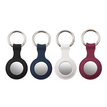 4 Color Case For Airtag Airtags Keychain Holder Ring Accessories Silicone Sleeve