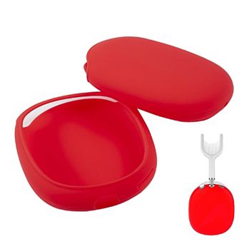 For Airpods Max Headphone Earcups Protector Case Silicone Ear Cups Cover Red
