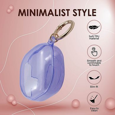 Protective Tpu Case For Galaxy Buds Pro/buds Live Light Clear Purple