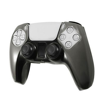 For Sony Ps5 Controller Case Protective Hard Shell Skin Cover, Clear Black