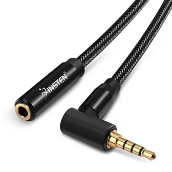 1.5 Ft 3.5mm Audio Extension Cable Trrs Stereo Headphone Cord Male To Female Aux