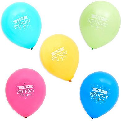 Happy Birthday Rainbow Car Decorations For Parade, Balloons, Banner, And Signs