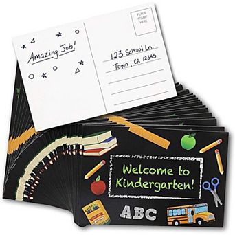 60-pack Classroom Welcome To Kindergarten Teacher Postcards For Students, 6 X 4"