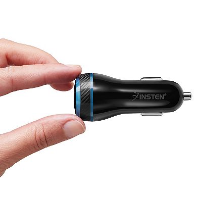 Fast Car Charger Usb C Power Delivery Quick Charging For Iphone Galaxy 20w+27w