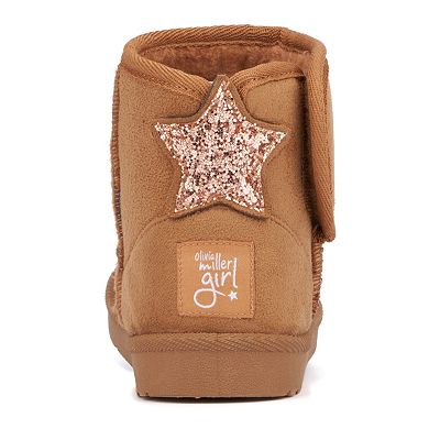 Olivia Miller Girls' Sparkle Star Boots