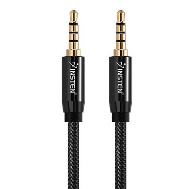 3 Ft 3.5mm Audio Extension Cable Trrs 2ch Mic Stereo Headphone Cord Male To Male
