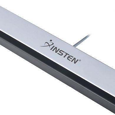 New Wired Infrared Ray Sensor Bar For Nintendo Wii Wii U Black With Silver Us