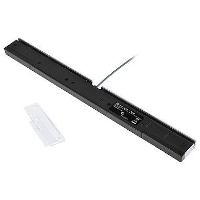 New Wired Infrared Ray Sensor Bar For Nintendo Wii Wii U Black With Silver Us