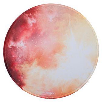 Mouse Pad Round Galaxy Series Gaming Office Gift Idea Stitched Edge Blue Earth