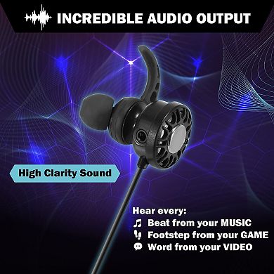 In-ear Pc Music Gaming Headset Headphone Earphone, 3.5mm Stereo For Ps4 Xbox