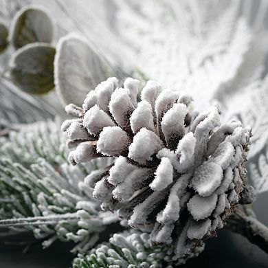 Flocked Artificial Pine Spray