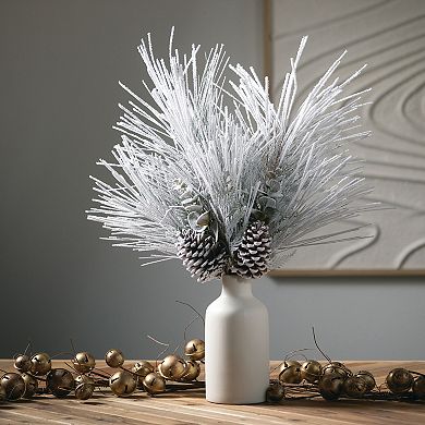 Flocked Artificial Pine Spray
