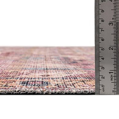 Unique Loom Katie Nostalgia Boho Patterned Throw or Area Rug