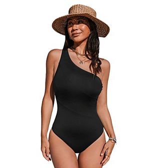 Women's Cupshe Reverie Land One Shoulder Slim & Sculpt One Piece Swimsuit