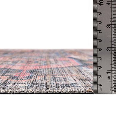 Unique Loom Gem Nostalgia Floral Medallion Area Rug