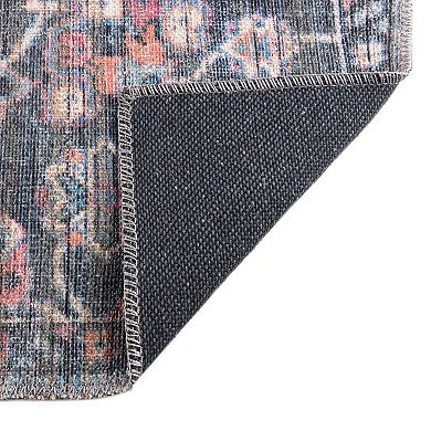 Unique Loom Gem Nostalgia Floral Medallion Area Rug