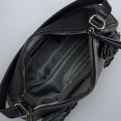 Simply Vera Vera Wang Yara Cluster Rosette Detailed Shoulder Bag