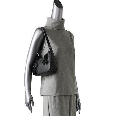 Simply Vera Vera Wang Yara Cluster Rosette Detailed Shoulder Bag