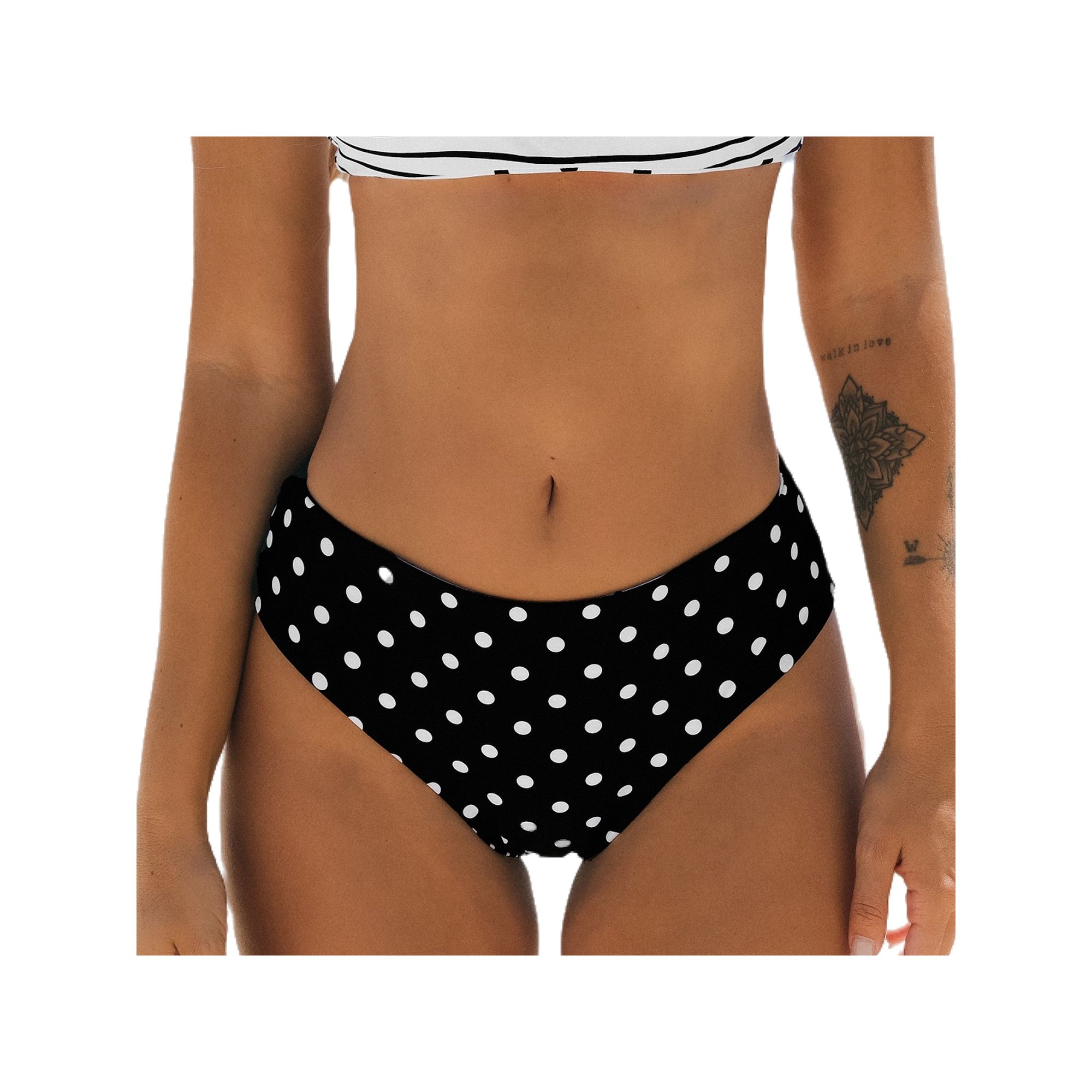 Cupshe Reversible Dot Bikini Bottoms, Womens, Size: Small
