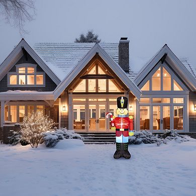 St. Nicholas Square LED Nutcracker Inflatable Outdoor Décor