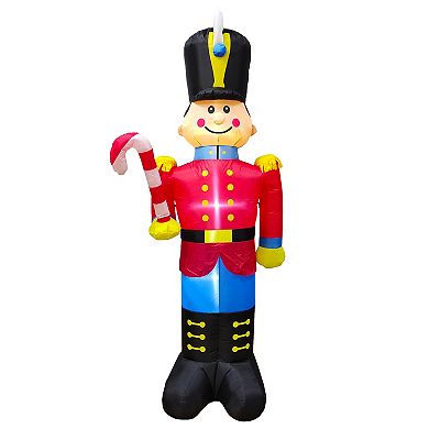 St. Nicholas Square LED Nutcracker Inflatable Outdoor Décor
