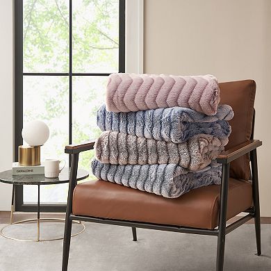 Hotel Suite Micromink Sherpa Reversible Throw Blanket