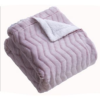 Hotel Suite Micromink Sherpa Reversible Throw Blanket