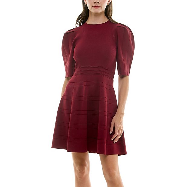 Fit and flare bandage dress best sale