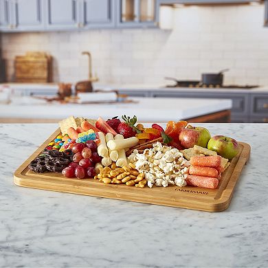 Farberware® 11-Compartment Snackle Box with Locking Bamboo Cutting Board Lid