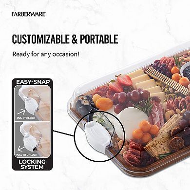 Farberware® Build-a-Board Acacia Charcuterie Board with Lid