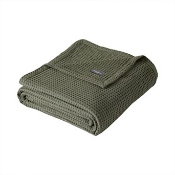 Eddie Bauer EB Solid Waffle Blanket