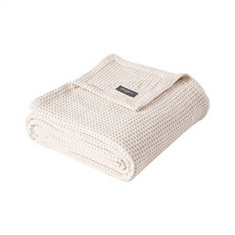 Eddie Bauer EB Solid Waffle Blanket