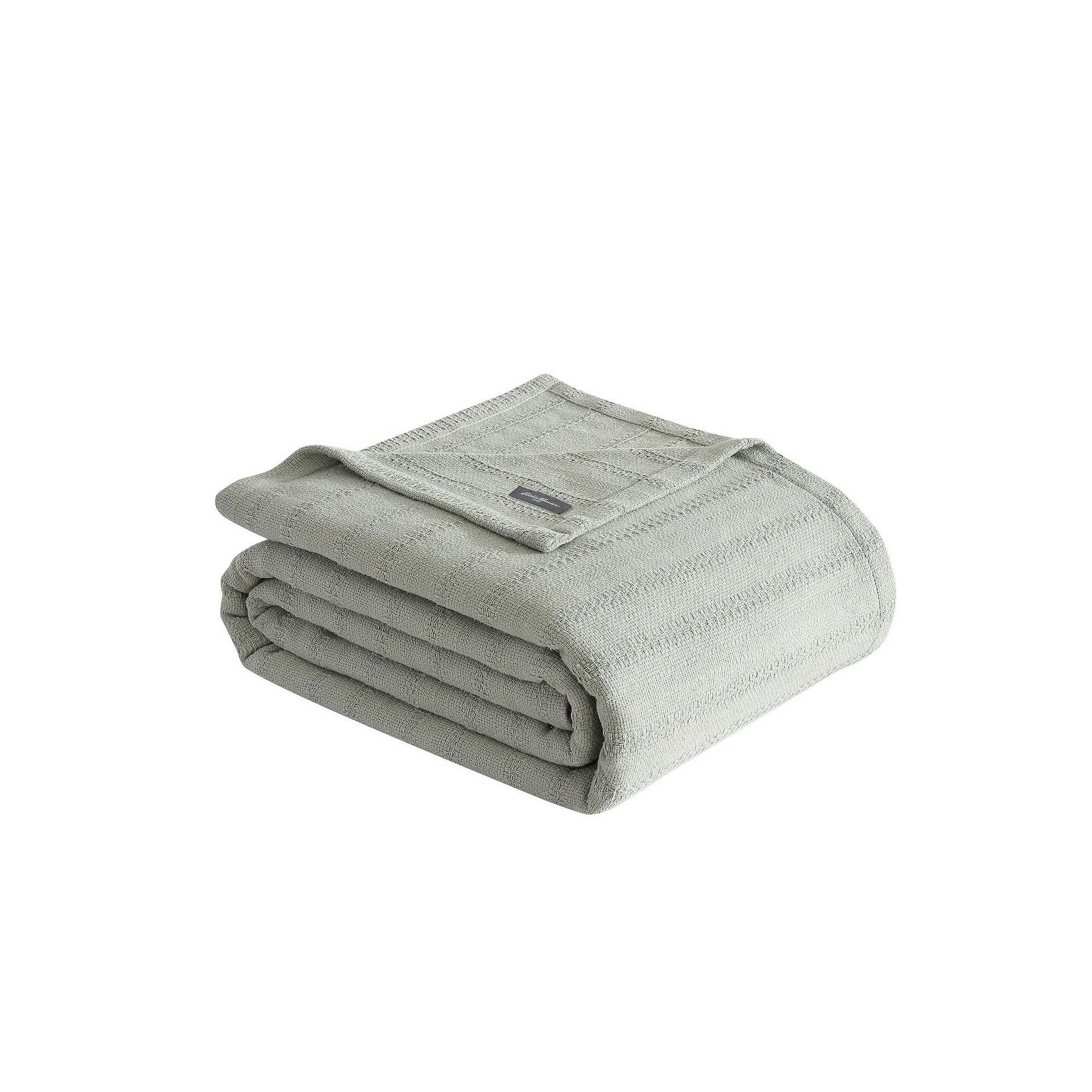 Eddie Bauer Variegated Weave Throw Blanket, Green