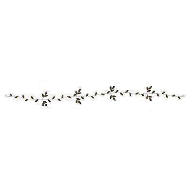 St. Nicholas Square Gold Metal Leaf Garland
