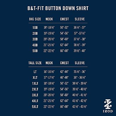 Big & Tall IZOD Sunshield Performance Woven Short Sleeve Button-Down Shirt