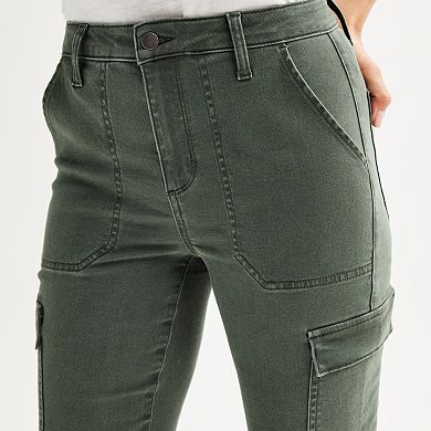 Petite Sonoma Goods For Life Ankle Cargo Flare Pants