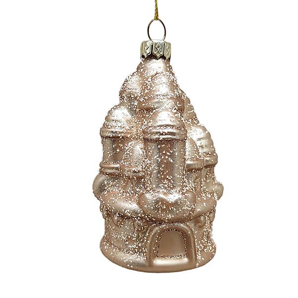 St. Nicholas Square® Glass Sand Castle Christmas Ornament