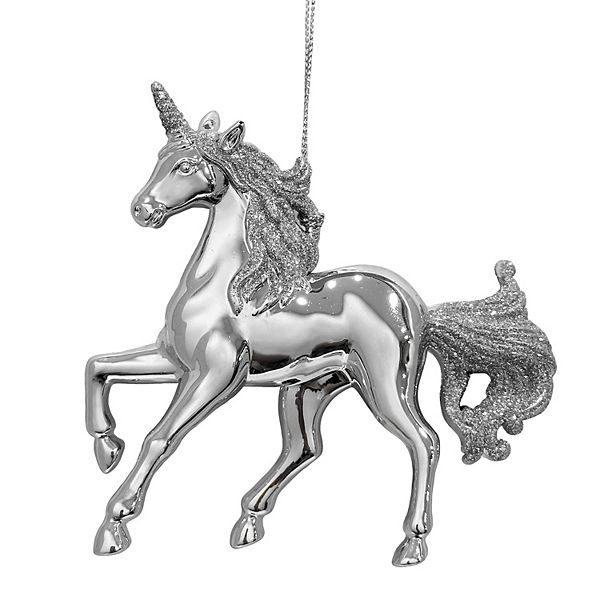 St. Nicholas Square® Unicorn Christmas Ornament - Silver