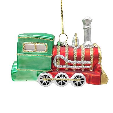 St. Nicholas Square® Glass Train Christmas Ornament