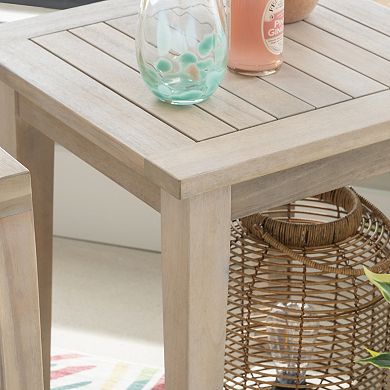 Linon Teagon 3-Piece Outdoor Table and Chairs set