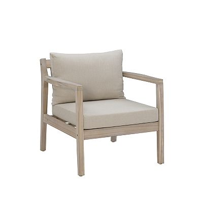 Linon Teagon 3-Piece Outdoor Table and Chairs set