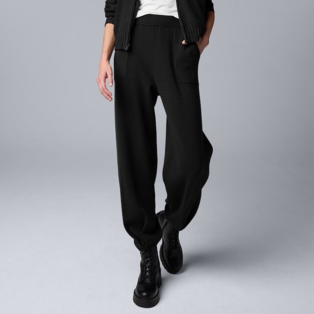 Women's Simply Vera Vera Wang Sweater Jogger Pants