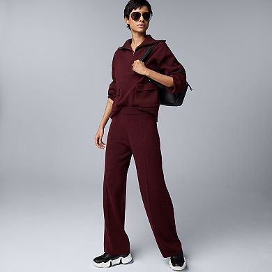 Women's Simply Vera Vera Wang Straight Leg Sweater Pants
