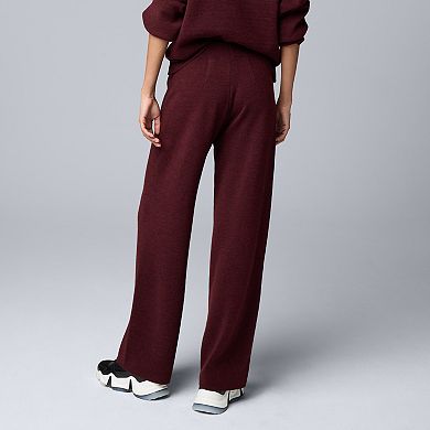 Women's Simply Vera Vera Wang Straight Leg Sweater Pants