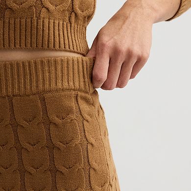 Juniors' SO® Cable Knit Maxi Skirt